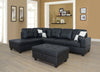 Sectional 3pcs with ottoman f091